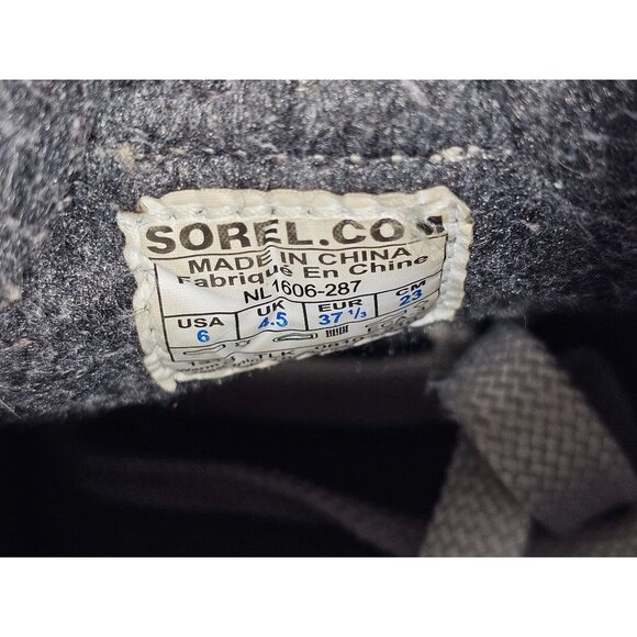 Sorel Women's Purple & Brown Mackenzie Lined Leather Plaid Sneakers Sz 6 379 - Picture 8 of 16